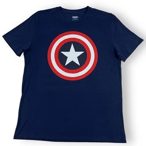 Camiseta oficial de Marvel Comics ADULTO GRANDE Capitán América Escudo Vengadores - Imagen 1 de 14