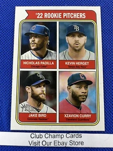 2023 #495 '22 Rookie Pitchers Topps Heritage béisbol impresión corta SP - Imagen 1 de 2