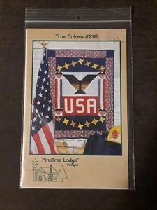 Pine Tree Lodge Designs TRUE COLORS #216 Wallhanging Quilt Pattern Wall Quilt  - Picture 1 of 4