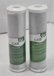 2 Pack Vegebe CAB 5 Micron 5 Stage Water Filter Replacement Filters for APEC - Picture 1 of 5