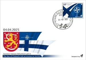 Day of Finland's Full Accession to NATO Postal Stationary FDC BeePost Finland - Picture 1 of 1