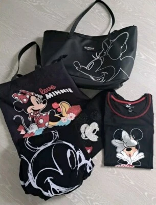 Taschen + Oberteile von Minnie Maus. 5-teilig. - Bild 1 von 4