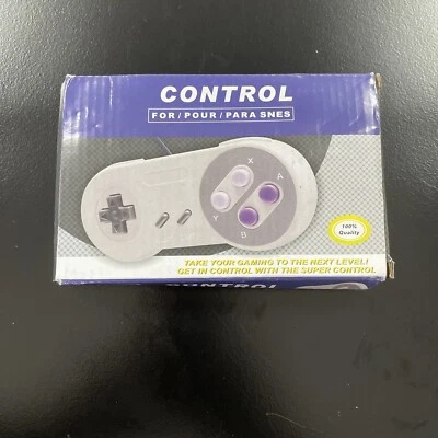 GENERIC NEW SNES Super Nintendo Controller IN BOX - Image 1 of 3