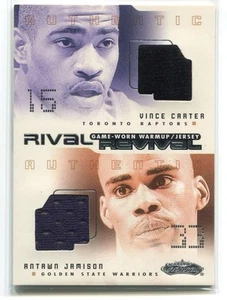 2001-02 Fleer Showcase Rival Revival 2 Jamison Vince Carter Dual Jersey 52/100 - Picture 1 of 1