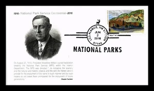 US COVER BANDELIER NATIONAL MONUMENT FDC PANDA THERMOGRAPHED CACHET - Picture 1 of 2