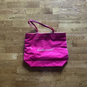 Kate Spade New York Pink Bridesmaid Tote Hand Shoulder Bag Wedding Bon Shopper - Picture 1 of 10