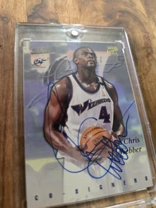 1997-98 Topps Stadium Club Co-Signers Chris Webber Kerry Kittles Auto - Picture 1 of 2