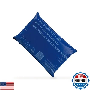 Owlpack Eco Friendly 2 MIL Blue Recycled Mailers (5" x 7", pack of 200) - Picture 1 of 5