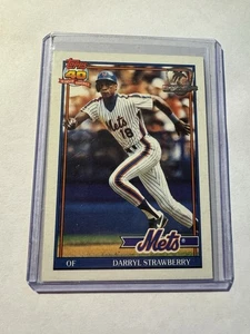 Darryl Strawberry 1991 Topps Desert Shield #200 New York Mets Very Clean - Picture 1 of 2