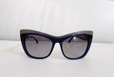 Gafas de sol Roberto Cavalli Muscida 921S-A 92B azul plata serpiente radiocontrol ojo de gato Foto 1 de 4