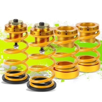 KIT DE SUSPENSIÓN COILOVER 4 PIEZAS RESORTE DORADO 1"-4" REPUESTO PARA HONDA CIVIC 06-11 Foto 1 de 4