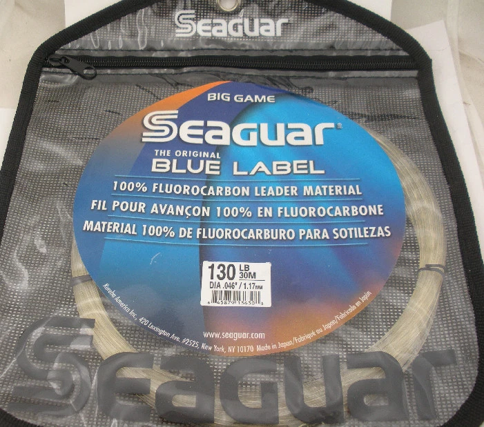 Seaguar Big Game Blue Label Fluorocarbon Leader 30m 130lb