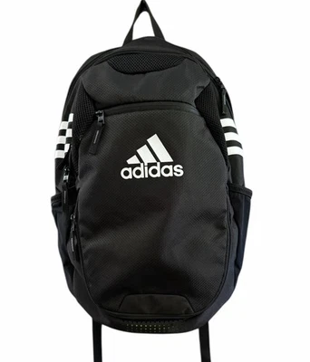 Mochila deportiva de fútbol Adidas Stadium 3 bolsa de equipo deportivo negra neón bolsillos con cremallera Foto 1 de 4