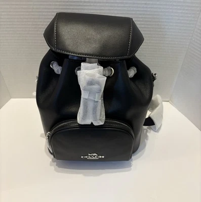 Mochila Coach Black Pace de cuero liso CR100-NUEVA CON ETIQUETAS Foto 1 de 4