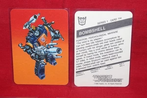1985 Hasbro Transformers Karte #114 Bombshell Orange Variation Insecticon - Bild 1 von 2