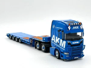 Scania S highline CS20H 6x4 semi lowloader 4 axle "AKM" WSI truck models 1:50 - Picture 1 of 6
