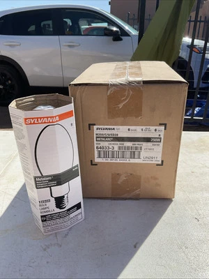 New Case Of 6 Sylvania M250/C/U/ED28 Metalarc 250-Watt Light Bulb 250W E39 - Image 1 of 3