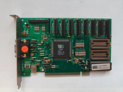 SIS 6202 1 MB PCI Video Graphics Card - Image 1 of 4