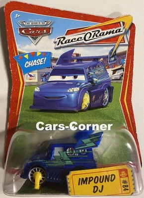 Disney Pixar Cars 1 Impound Dj #84 mit Parkkralle RaceORama - Chase  Modell 2008 - Bild 1 von 4