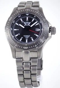 Aviator Watch Men's Cavadini Solid Titan Automatic Selitta-SW200 Swiss CV-1608 - Picture 1 of 9