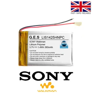 Sony Walkman SRS-BTV5 NWZ A/E/B MP3 Player Battery - 3.7V 380mAh LIS1425 274237 - Picture 1 of 1