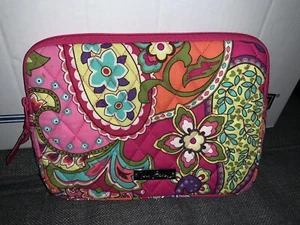 VERA BRADLEY Tablet Case Soft Paisley Zip Around Travel square Floral - Picture 1 of 4