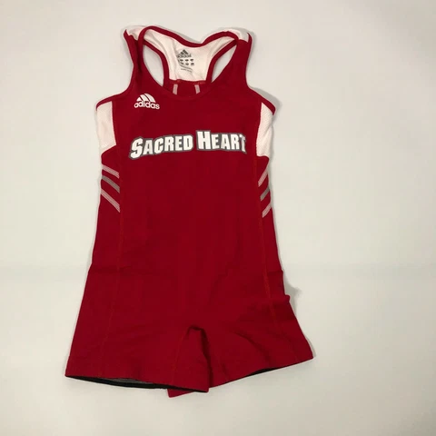 Adidas Sacred Heart Pioneers Track Singlet XS Extra Small Womens Spandex Red Cover