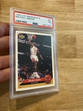 Michael Jordan PSA 7 Card McDonald’s 1992 #P5 Collector Card SMOOTH Last Dance