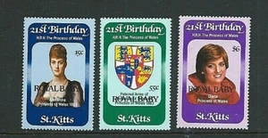 ST. KITTS 1982 ROYAL BABY Prince William - Set SG98-100 - MNH - Picture 1 of 1