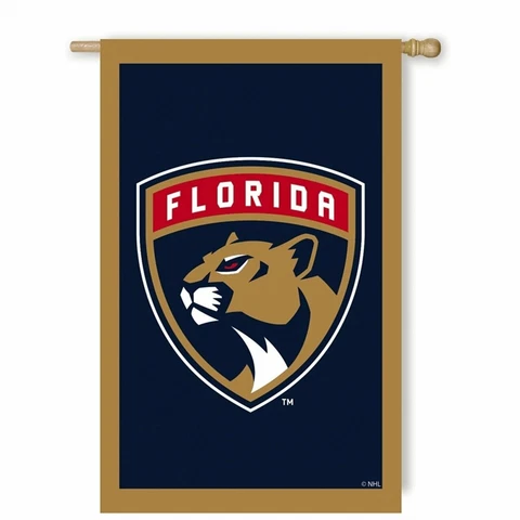 Florida Panthers Premium 2-Sided 28x44 Banner Applique Embroidered Flag Hockey Cover