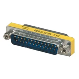 DB25 25 Pin D-SUB Male to Male Mini Gender Changer Adapter Coupler Connector - Picture 1 of 1