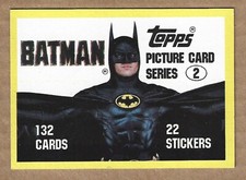 Batman The Movie Series 2 Singles And Stickers (1989 Topps)