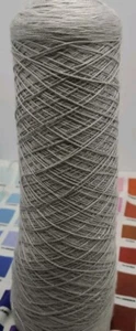 Yarn 100% Silk Yarn Weaving Macrame 1 lbs 10.4 oz Silver - Picture 1 of 4