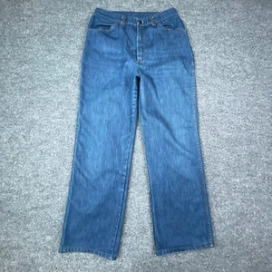 Vintage Sears Jeans Womens 16 Petite Regular Blue Denim Jeans That Fit JTF 28x29 - Picture 1 of 18