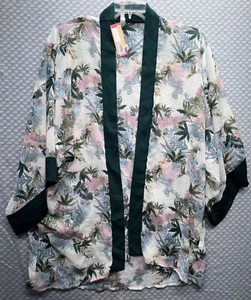 Damen Xhilaration transparenter Kimono/Badekleid Gr. XS/S - Bild 1 von 6