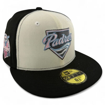 New Era San Diego Padres MLB 40th Anniversary Pink UV 59FIFTY Fitted Hat Cap - Image 1 of 4