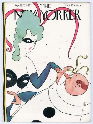 New Yorker magazine April 17 1937 James Thurber Men Women and Dogs 1st edition Foto 1 de 4