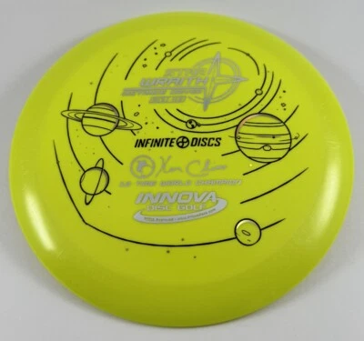 Yellow Infinite Discs Star SOLAR WRAITH Innova Disc Golf NEW 164 Bomber OOP Rare - Image 1 of 2