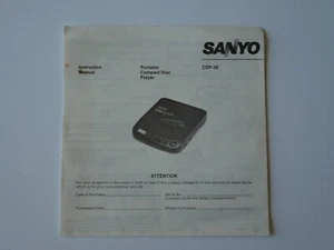 Sanyo - Portable Compact Disc Player - Instruction Manual - CDP-30 - Imagen 1 de 2