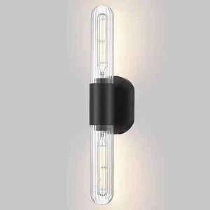 Bathroom Wall Sconces 2-Light Modern Wall Light Fixtures Black Vanity Sconces... - Picture 1 of 1