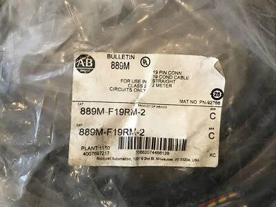 889M-F 19RM-2Allen-Bradley multiconductor. FREE SHIPPING DISCOUNT FOR ALL - Image 1 of 2