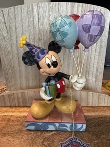 Jim Shore Disney Mickey Mouse Cheerful Celebration #4013255 Birthday Party NWT - Picture 1 of 7