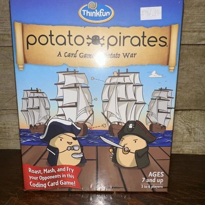 New Potato Pirates A Card Game of Potato War Thinkfun Age 7+ Sealed - Image 1 of 4