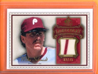 Mike Schmidt Legendary Memorabilia Red /75 2009 SP Legendary Cuts #LM-MS2 - Image 1 of 2