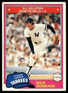 1981 O-Pee-Chee Rich Gossage New York Yankees #48 - Picture 1 of 2