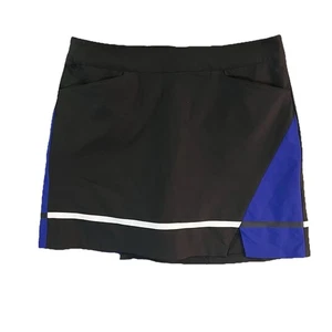 Falda corta de tenis de golf Slazenger talla 8 Soho bloques de colores negra azul blanca usada en excelente estado - Imagen 1 de 10