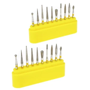20Pcs Dental FG Diamond Burs Composite/Polishing for High Speed Handpiece Yellow - Picture 1 of 9