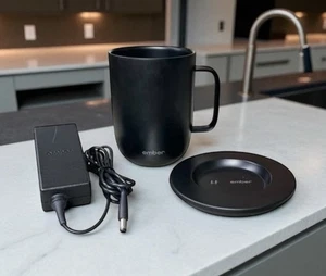 Tazza Ember controllo temperatura Smart Mug nera CM17 tazza tè caffè 14 oz TESTATA - Foto 1 di 19