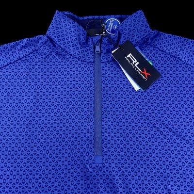 Pullover de golf RLX Ralph Lauren 1/4 cremallera rendimiento elástico geométrico 2XL $148 Foto 1 de 4