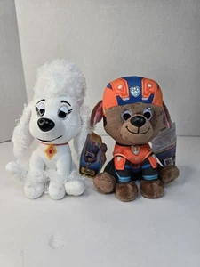Lot Of 2 Gund Paw Patrol ZUMA & Delores Dog 6" Plush Stuffed Animal Spin Master - Picture 1 of 12